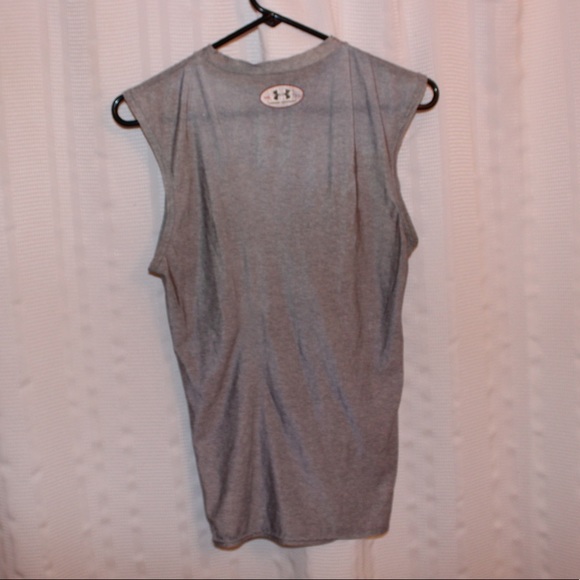 Gray Sleeveless Under Armour Performance Shirt - Picture 2 of 2